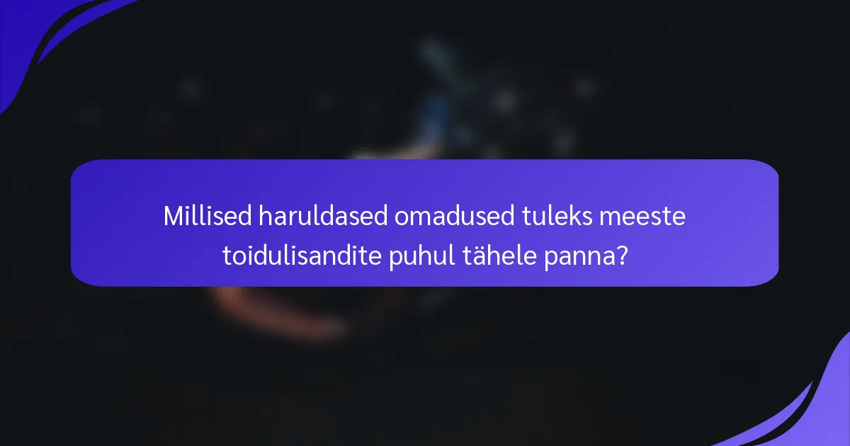 Millised haruldased omadused tuleks meeste toidulisandite puhul tähele panna?